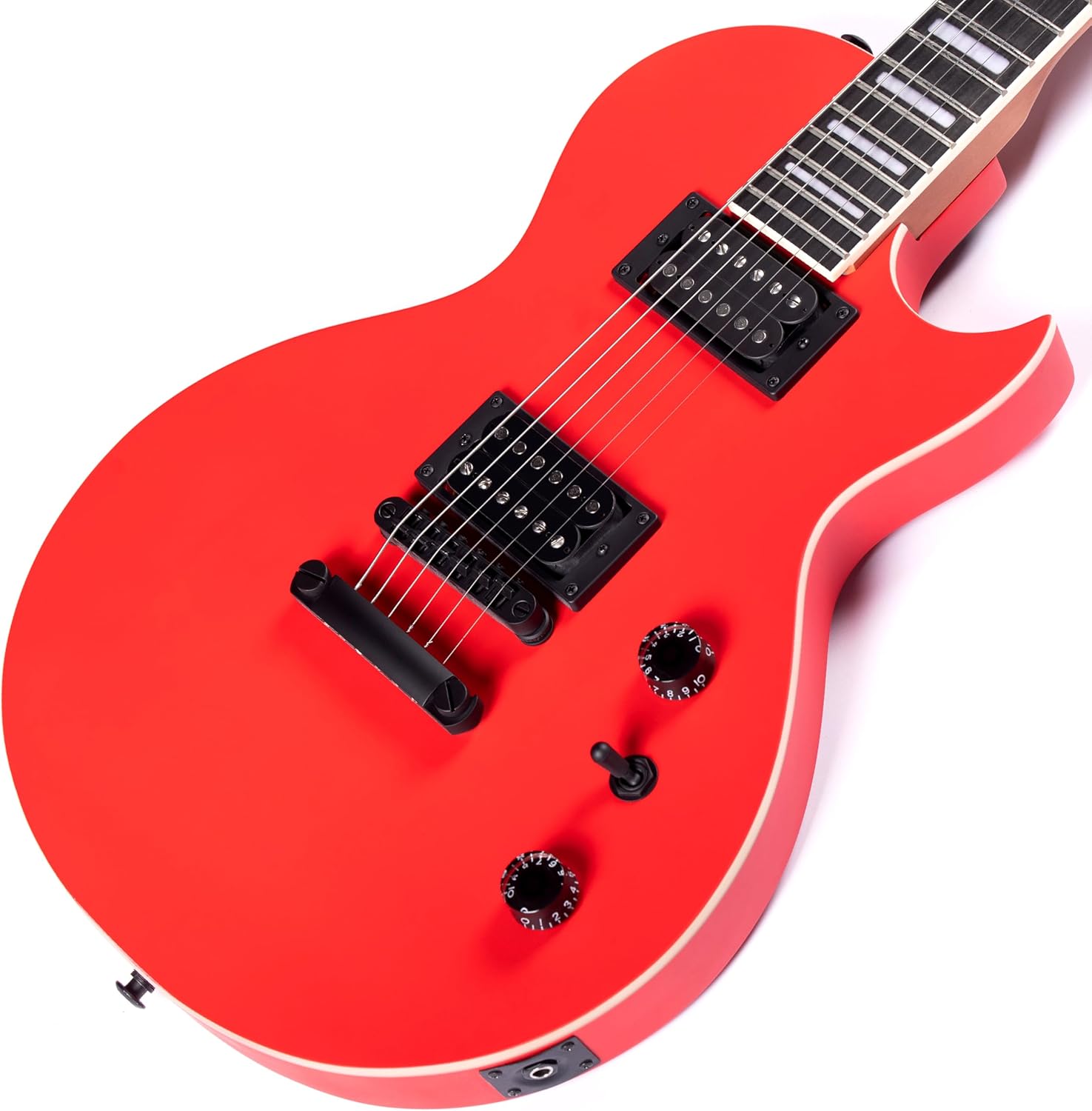 Grote LPS-01 LP Style Solid Electric Guitar Maple Neck Poplar Body (Red)