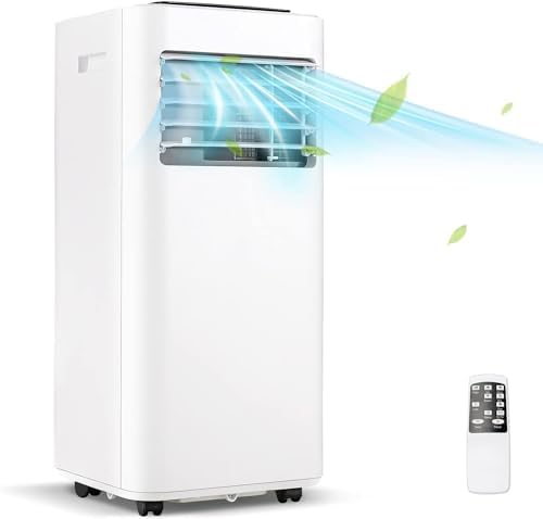 ARLIME Portable Air Conditioners, 8000 BTU Air Unit w/Built-in Dehumidifier, Sleep Mode, 24H Timer, Child Lock, LED Touch Panel & Window Kit, Cools up to 250 Sq.Ft