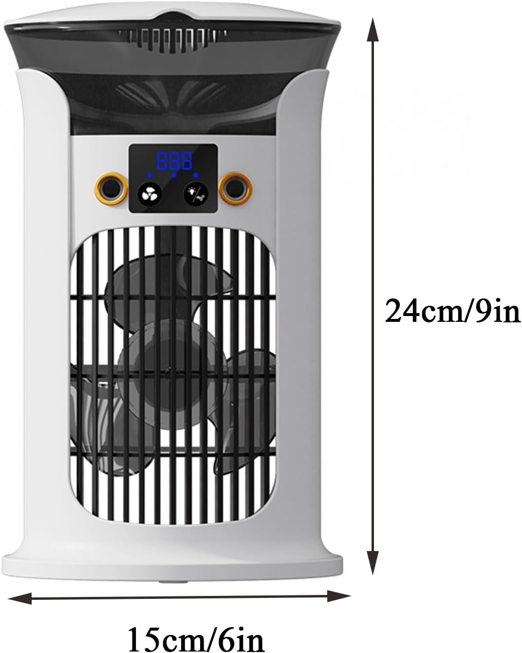 Portable Air Conditioners, Portable AC Unit With Remote Control, Powerful 3 Speeds Evaporative Air Cooler Personal Mini Air Conditioner Portable For Room Office Bedroom(C)