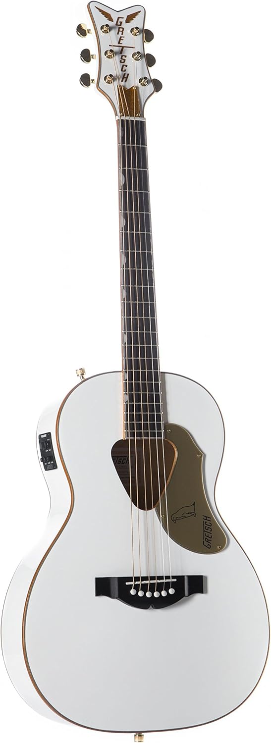 Gretsch G5021WPE Penguin Parlor Acoustic Electric Jumbo Non-Cutaway White w/Fishman Pickup System