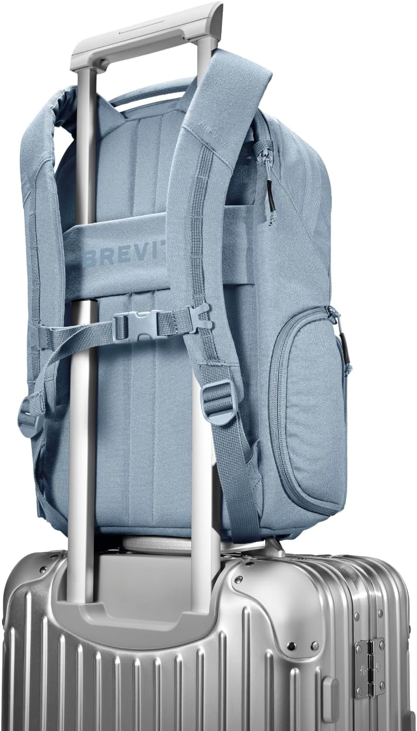 BREVITE - The Jumper - Compact Camera Backpacks for Photographers - A Minimalist & Travel-friendly Photography Backpack Compatible With Both Laptop & DSLR Accessories 18L (Misty Blue)