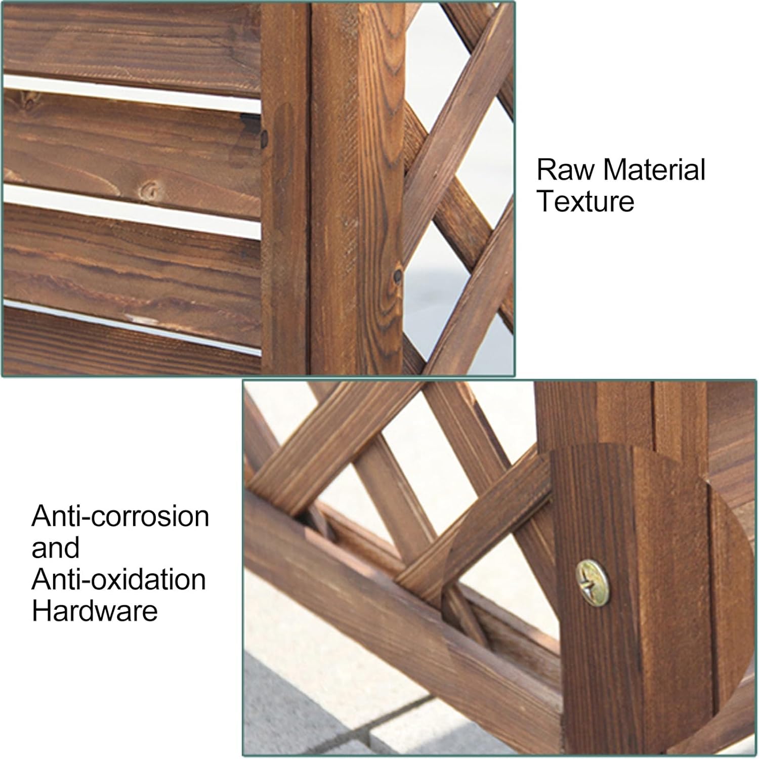 Air Conditioner Cover Wood Ac Covers for Outside Decorative Ac Unit Cover Air Conditioner Covers for Outside Heat Pump Cover HVAC Cover Brown B