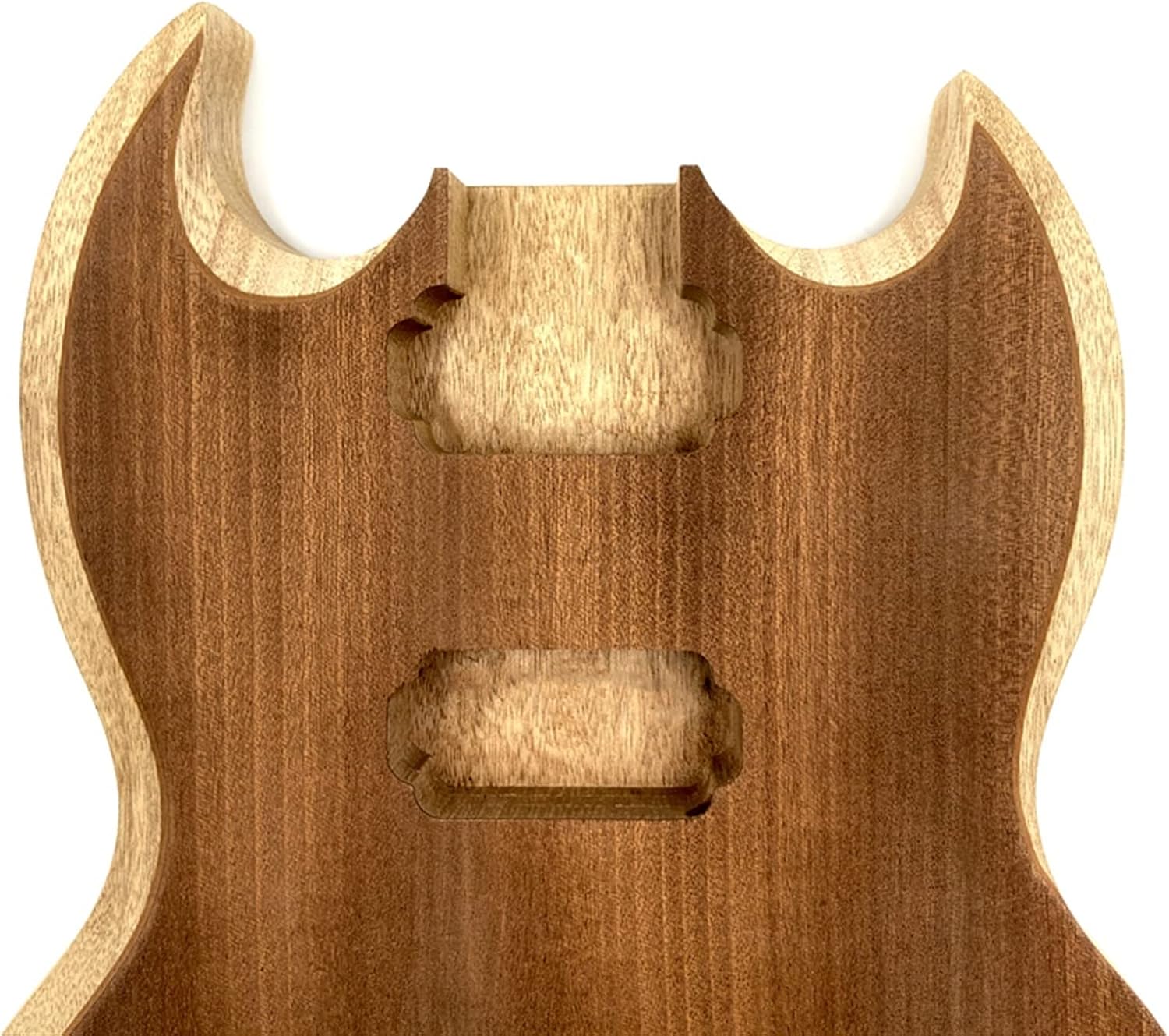 TSTS 1 Set 2 Dual-Coil Pickups Unfinished DIY Mahogany Body for SG Electric Guitar Body and Neck Guitar DIY Accessory