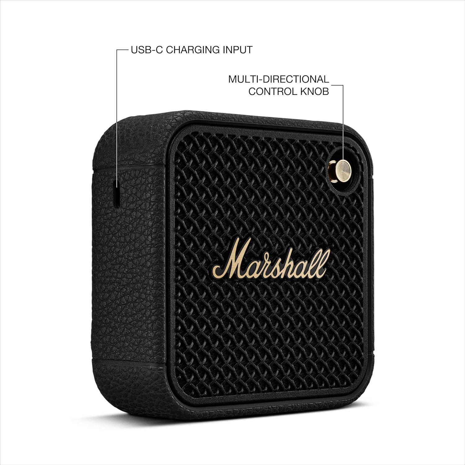 Marshall Willen II Bluetooth Portable Speaker - Black & Brass