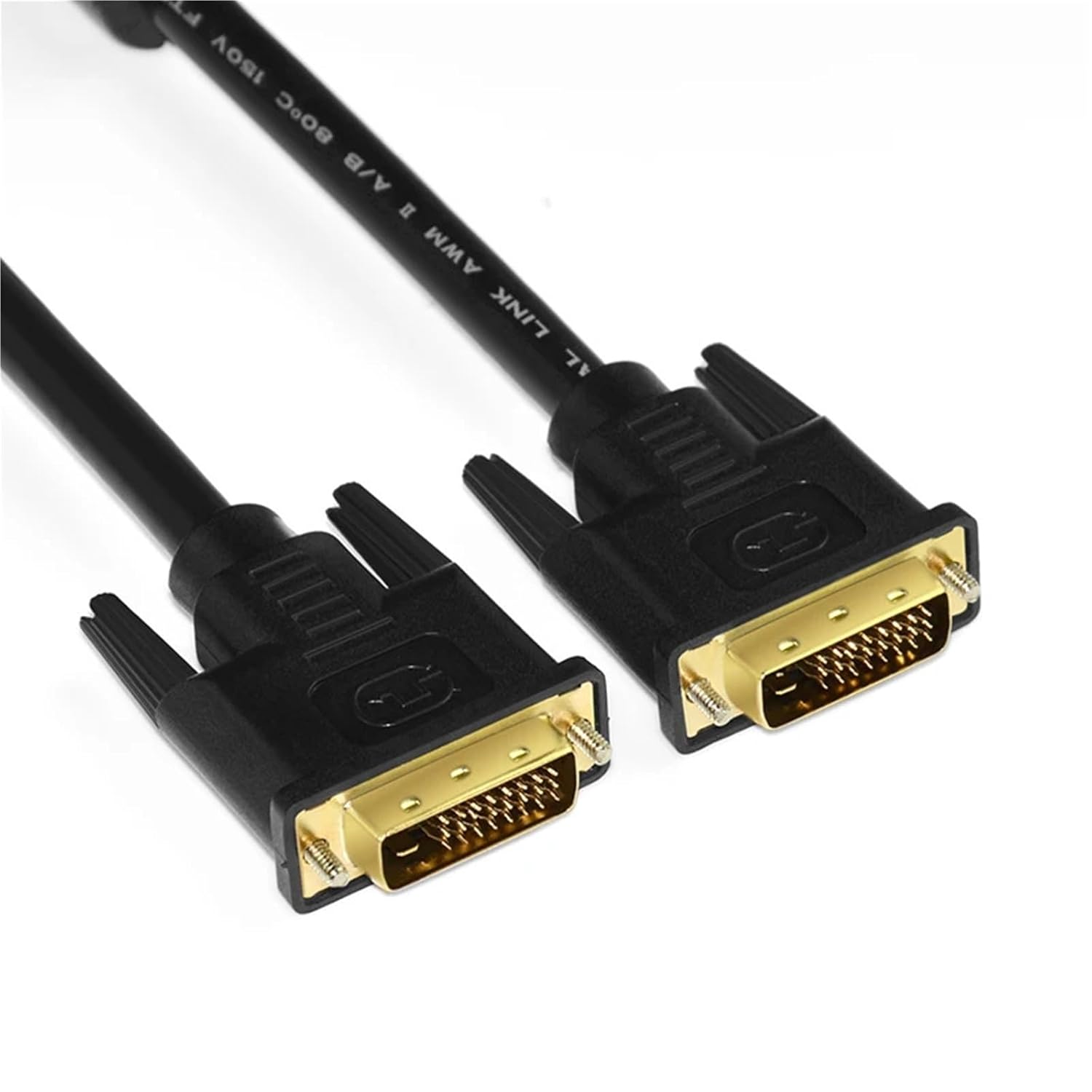 DVI Cable DVI-D 24+1 pin 1080P@144HZ 2K@60HZ Male to Male DVI to DVI Cable for Projector Laptop DVD HDTV Xbox 1.5m/3m/5m/8m(1.5m)