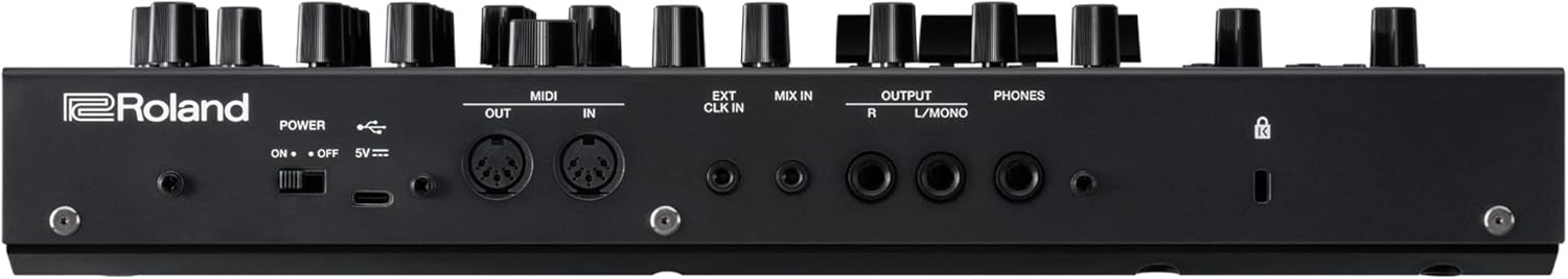 Roland SH-4D Desktop Synthesizer Bundle with Headphones, MIDI Cable, and Austin Bazaar Polishing Cloth