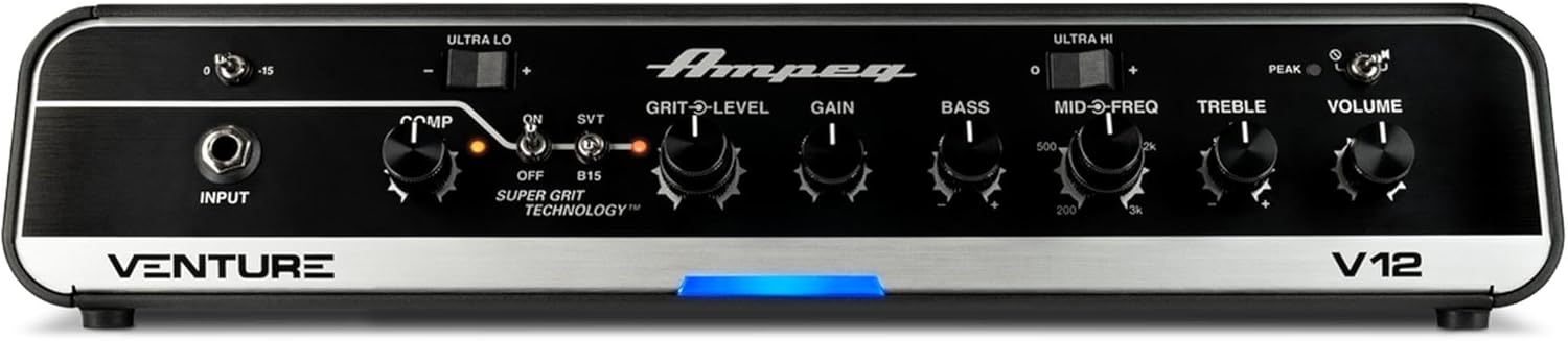 Ampeg Venture V12 Bass Guitar Head, 1200 Watts