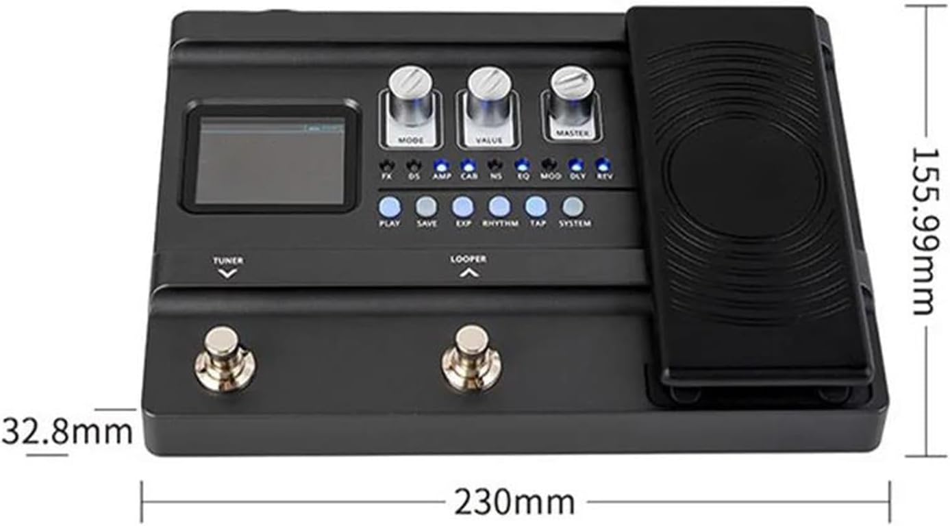 Professional Guitar Effects Pedals Professional Electric Guitar Effects Pedals With 200 Presets Looper Amplifier And Recording Functions