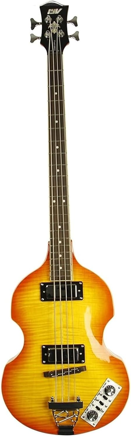 IYV IVB-500 CS Bass Solid-Body Electric Guitar, Cherry Sunburst