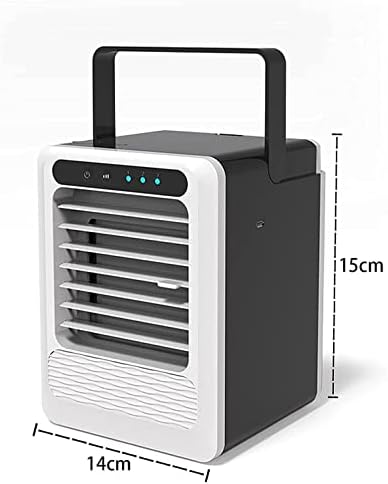 Portable Air Conditioner Cooling Fan 3 Speeds Mini Personal Air Cooler Evaporative USB Desktop Fan for Room Home Office