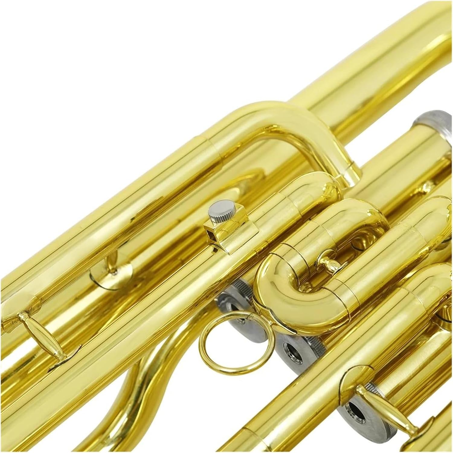 Bb Flat Euphonium Brass Tube Body 3 Key Bass Musical Instrument