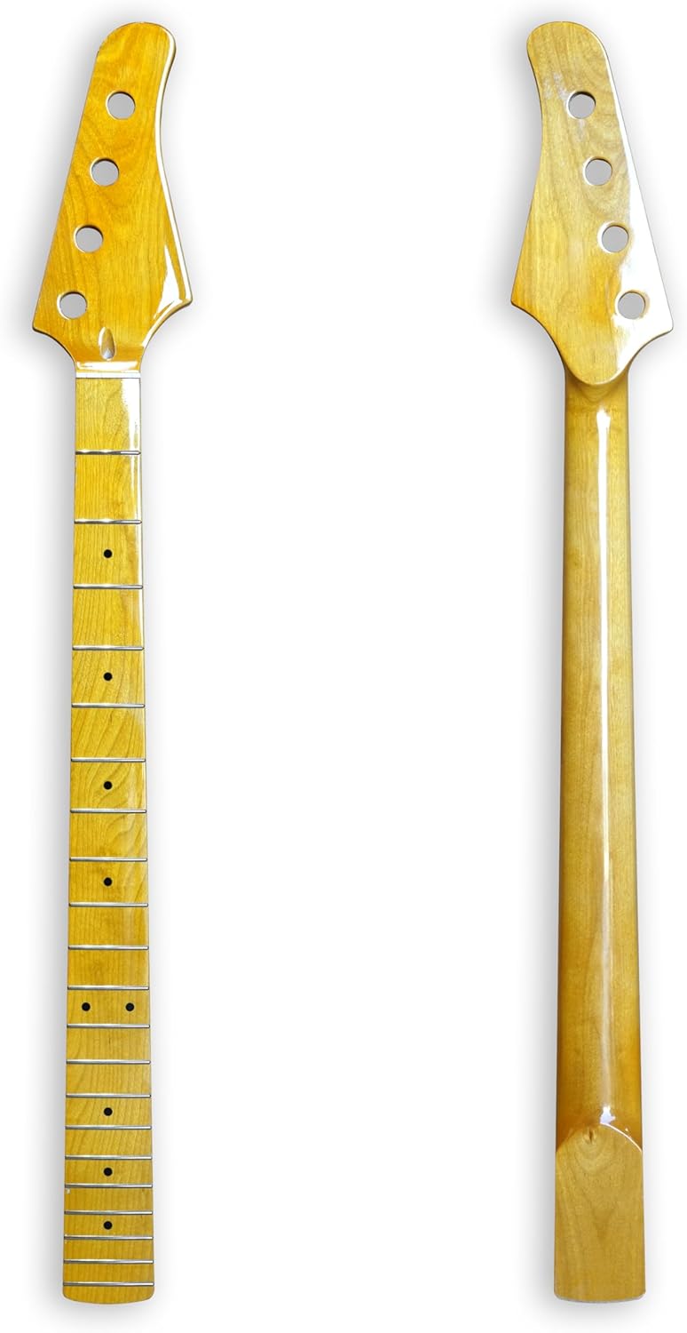 BexGears 4 String Electric Bass Guitar Neck 21 Fret Bolt On Maple fingerboard