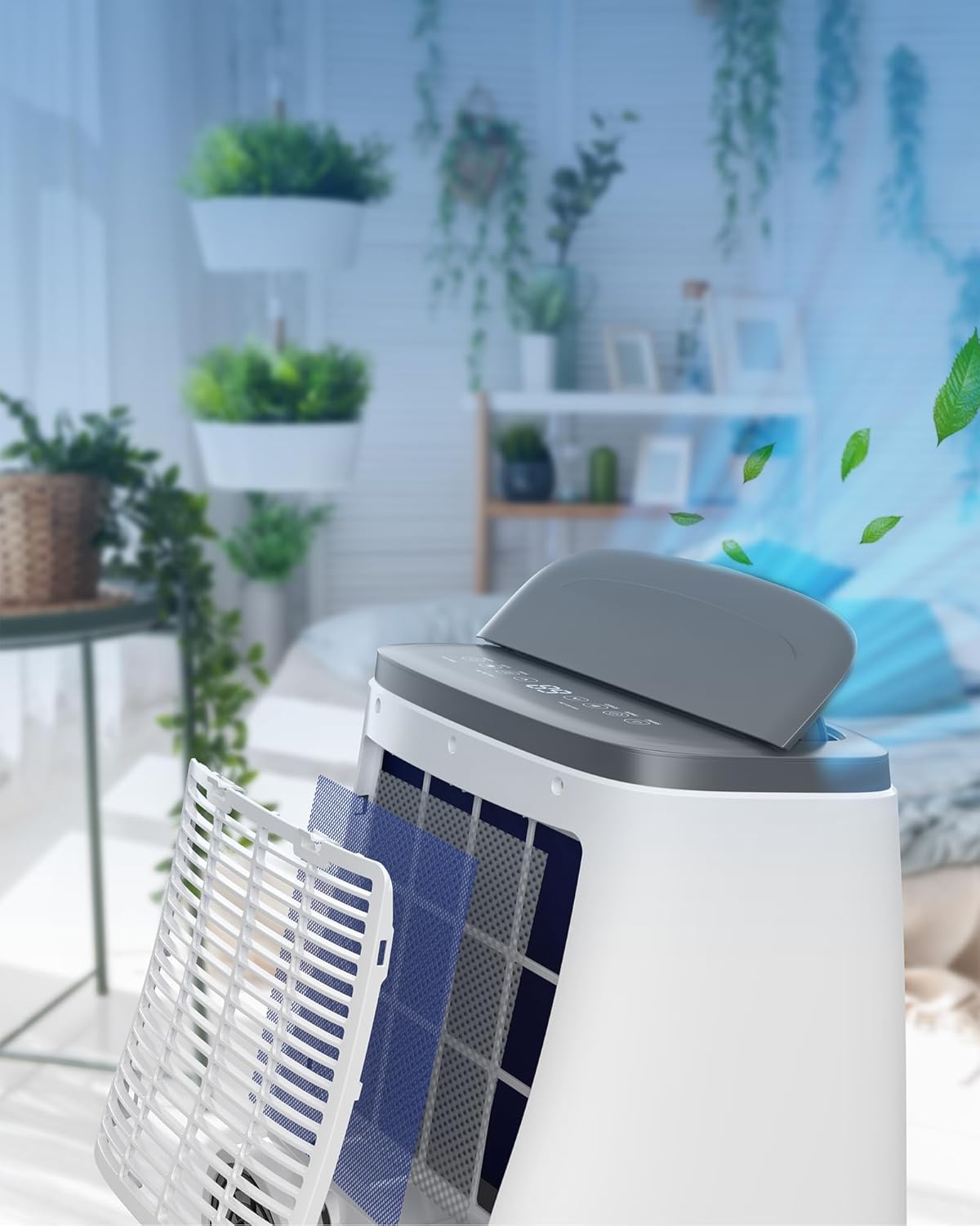 14000 BTU Portable Air Conditioner - 3-In-1 Cooling, Dehumidifying & Fan Functions, Ultra Quiet Operation with Remote Control & Window Kit, Ideal for Bedroom, Office & Living Room