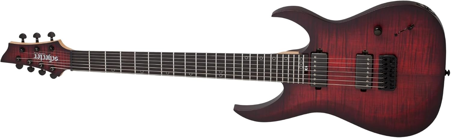 Schecter Sunset-7 Extreme 7-string Baritone Electric Guitar - Scarlet Burst