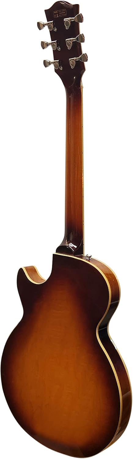 IYV-IJZ-300A TSB Jazz Solid hollow-Body Electric Guitar, Tobacco Sunburst