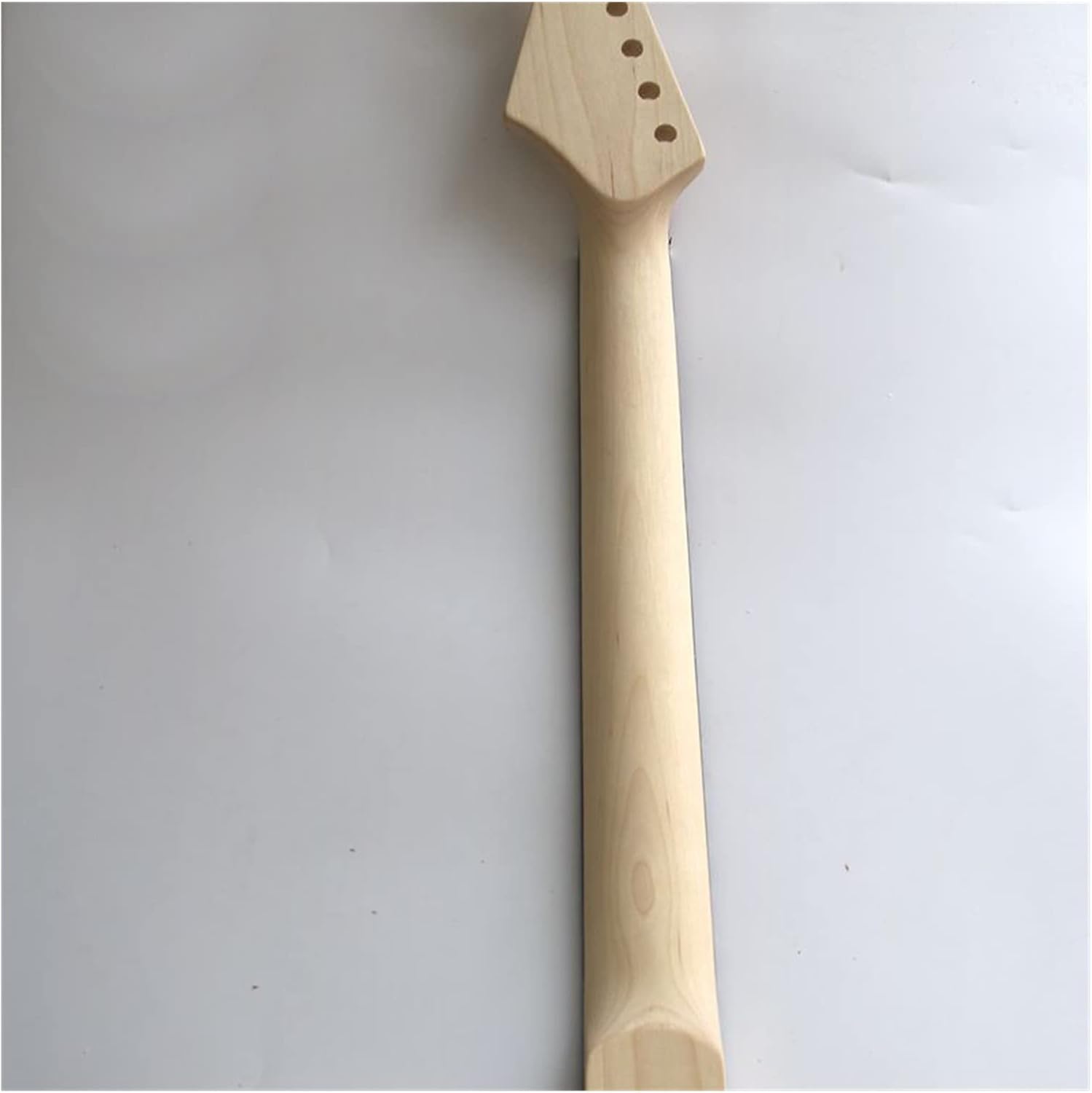 Unfinished Guitar Kit DIY Electric Guitar Making Kit, Maple Maple, Tiger Grain Basswood Body, Hard Maple Neck Handmade ​Guitar Body