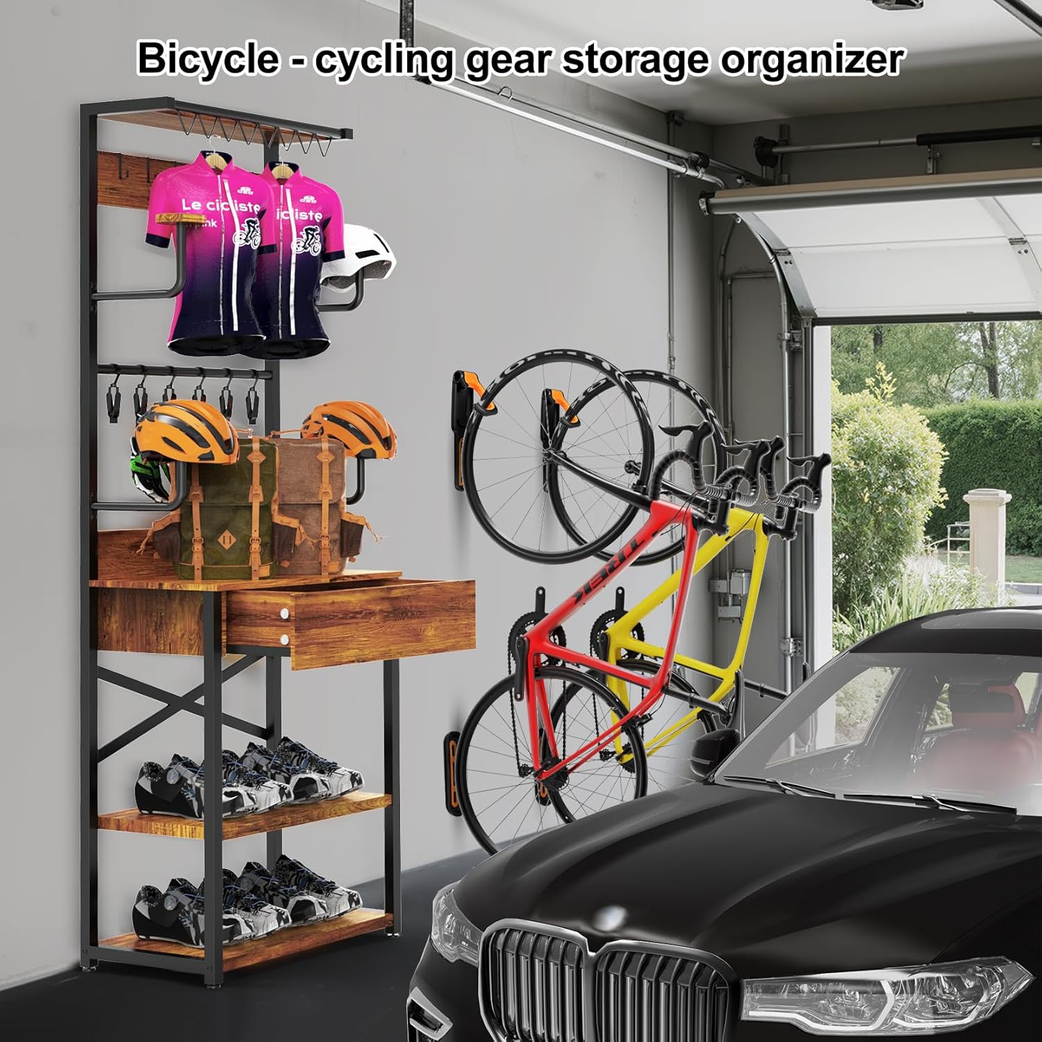 Motorcycle Gear Storage Rack, 72