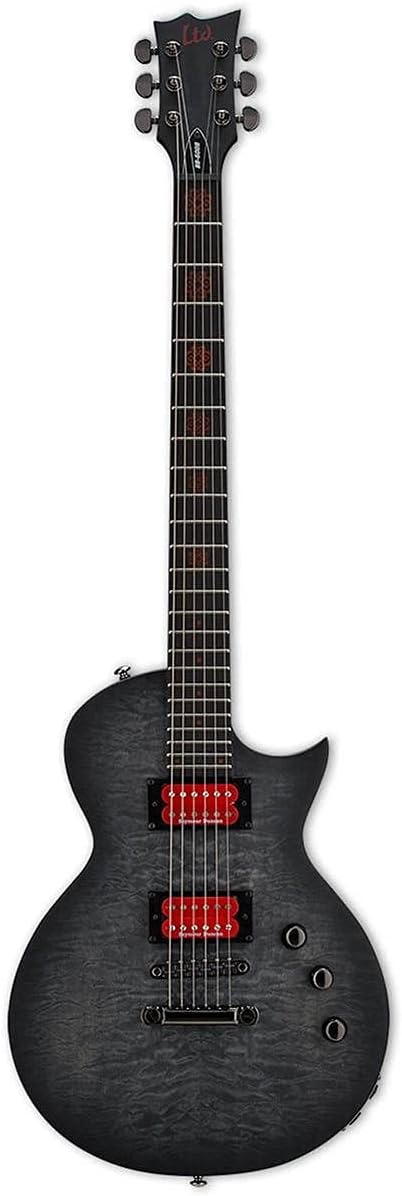ESP LTD BB-600 Baritone Signature Series Ben Burnley Electric Guitar with Case, See Thru Black Sunburst Satin