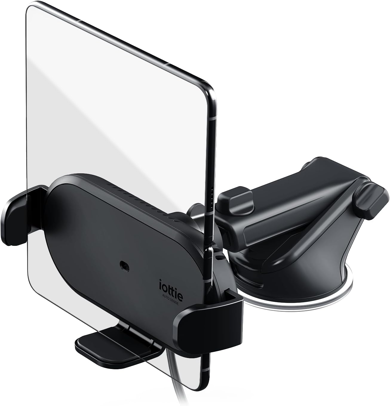 iOttie Auto Sense 2 Fold Qi Wireless Car Charger -Wireless Charging Automatic Clamping Dashboard Car Phone Mount for Google Pixel Fold, Galaxy Z Fold 4, Galaxy Z Flip 4, Other Foldable Smartphones