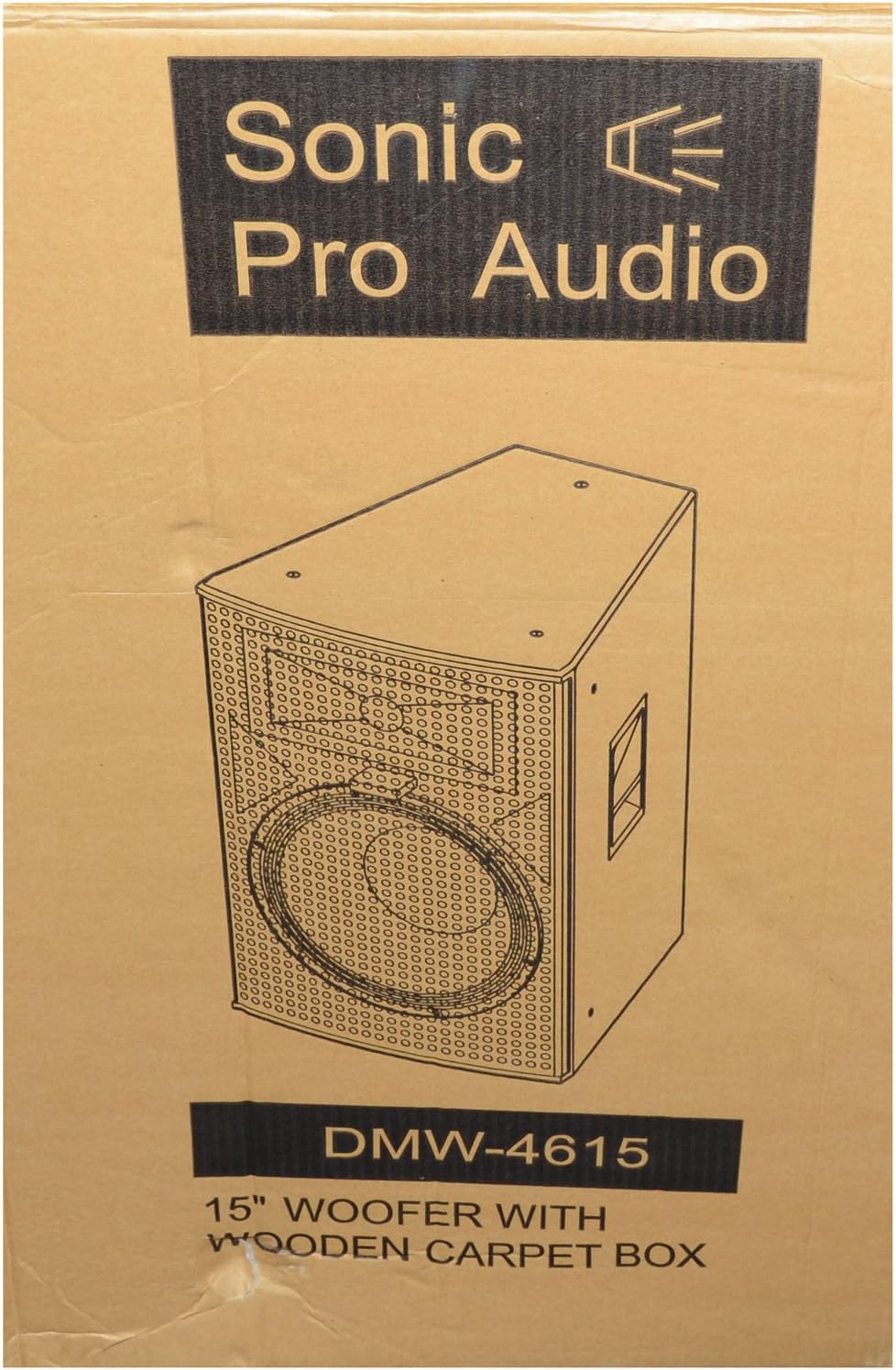 DMW-4615-15“ 250W Woofer Wooden Carpet Cabinet