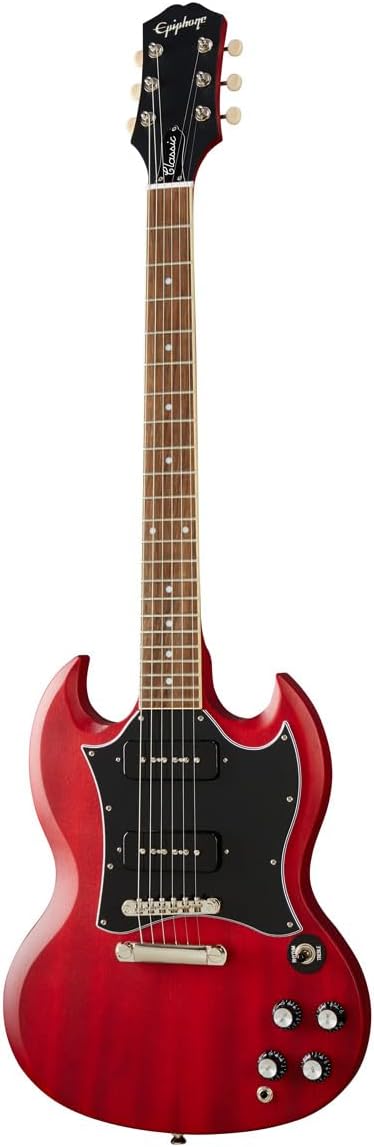Epiphone/Inspired by Gibson SG Classic Worn P-90 Worn Cherry Epiphone