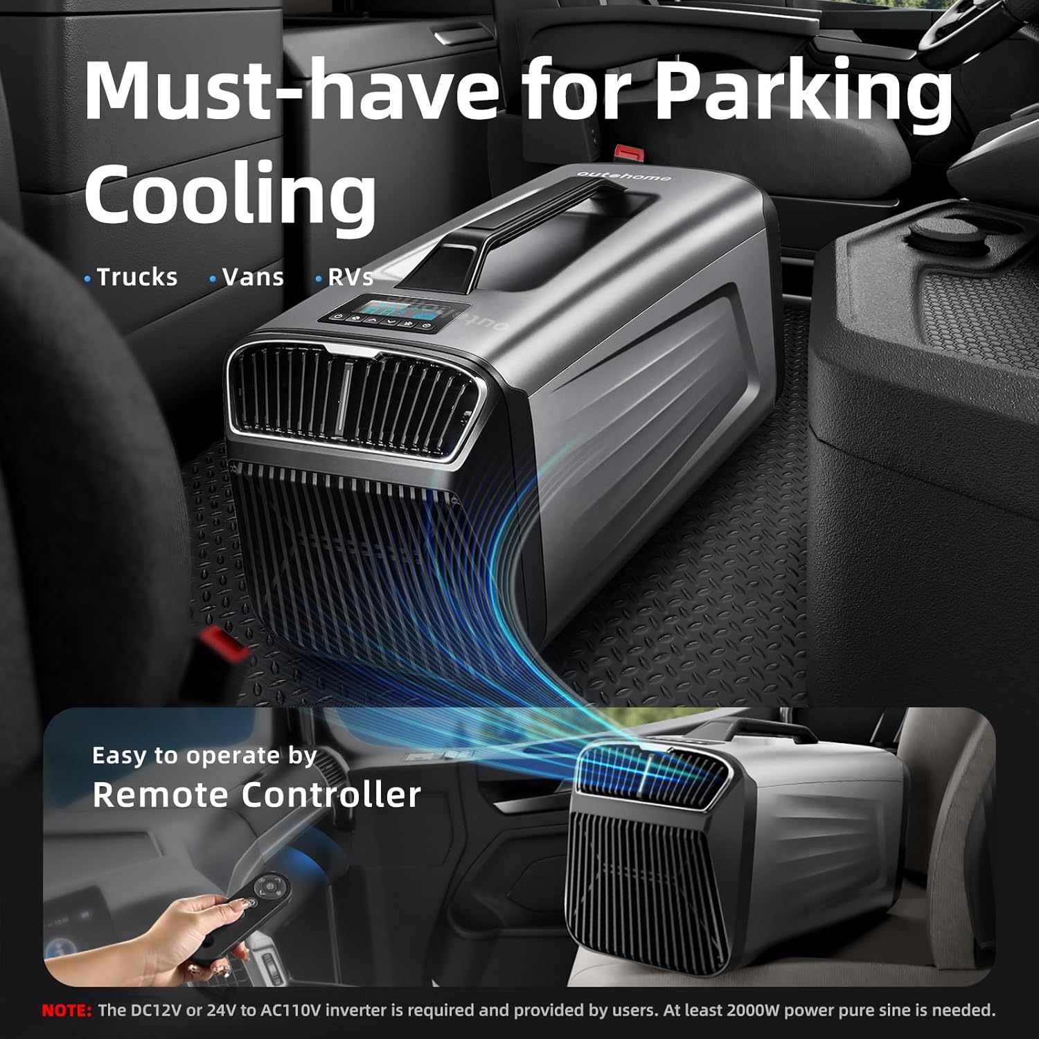 Portable Camping Air Conditioner for Outdoor and Indoor Use, Quiet Air conditoning For Small Rooms，5200BTU Fast Cooling Capacity for Tent AC