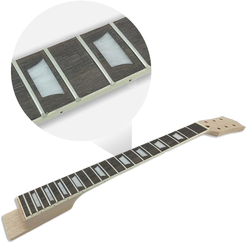 Electric Guitar Kit With Mahogany Body Mahogany Neck 6 String Left Handed Rosewood Fretboard 22 Fret 24.75 Inch For Building Guitar