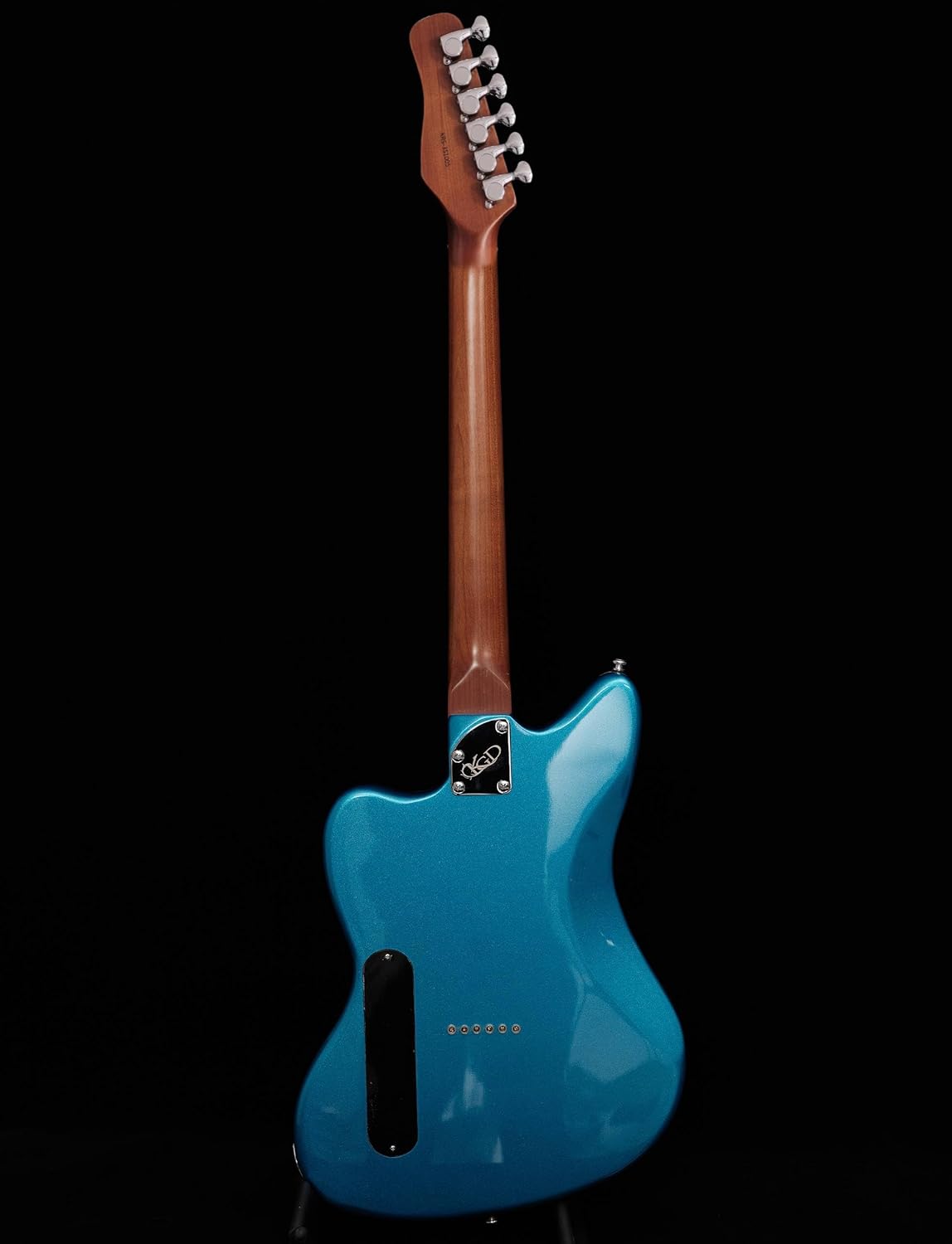 KGD Jazzmaster Mahogany Solid Body Electric Guitar,Roasted Maple Neck and Rosewood fingerboard,Bone Nut,6-String H-H Guitar,Professional/Full Size/Electric Guitars for Adults