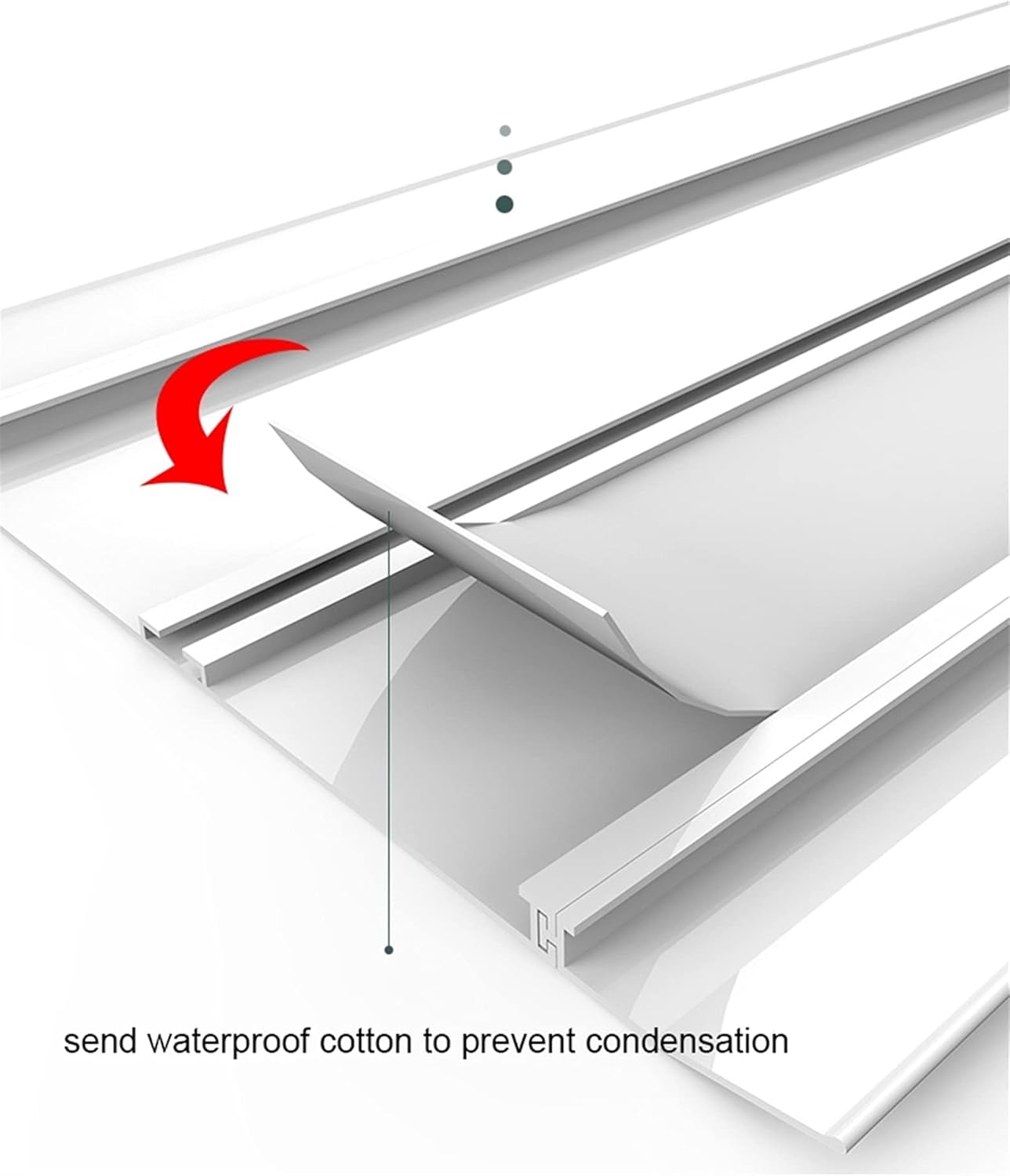 Air Deflector for Air Conditioner, Adjustable Air Deflector, Air Conditioning Vent Cover Windshield Cold Wind Baffle for Home Office, Central A/C Units, White