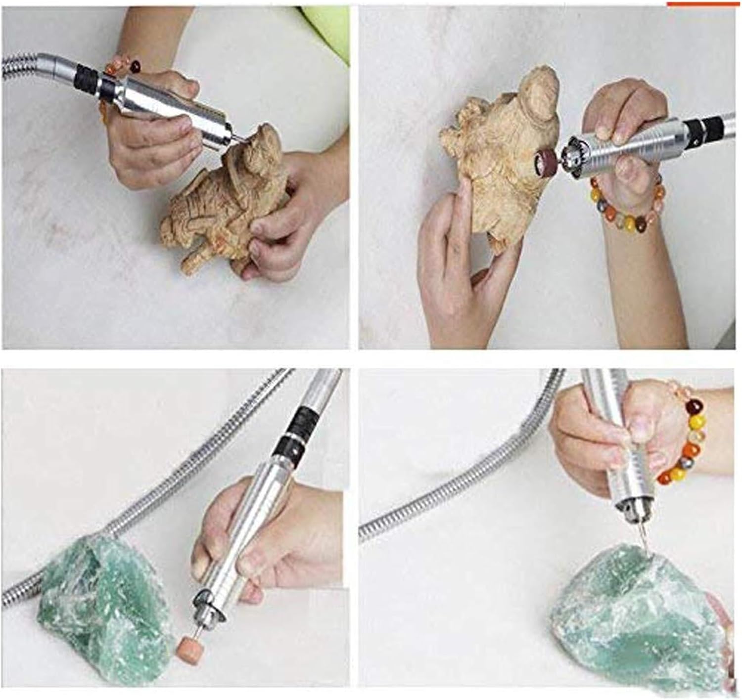 Polishing Machine Power Tools Woodworking Jade Jewelry Bench Lathe Motor Grinding Typewriter Electric for Woodworking(Standard)