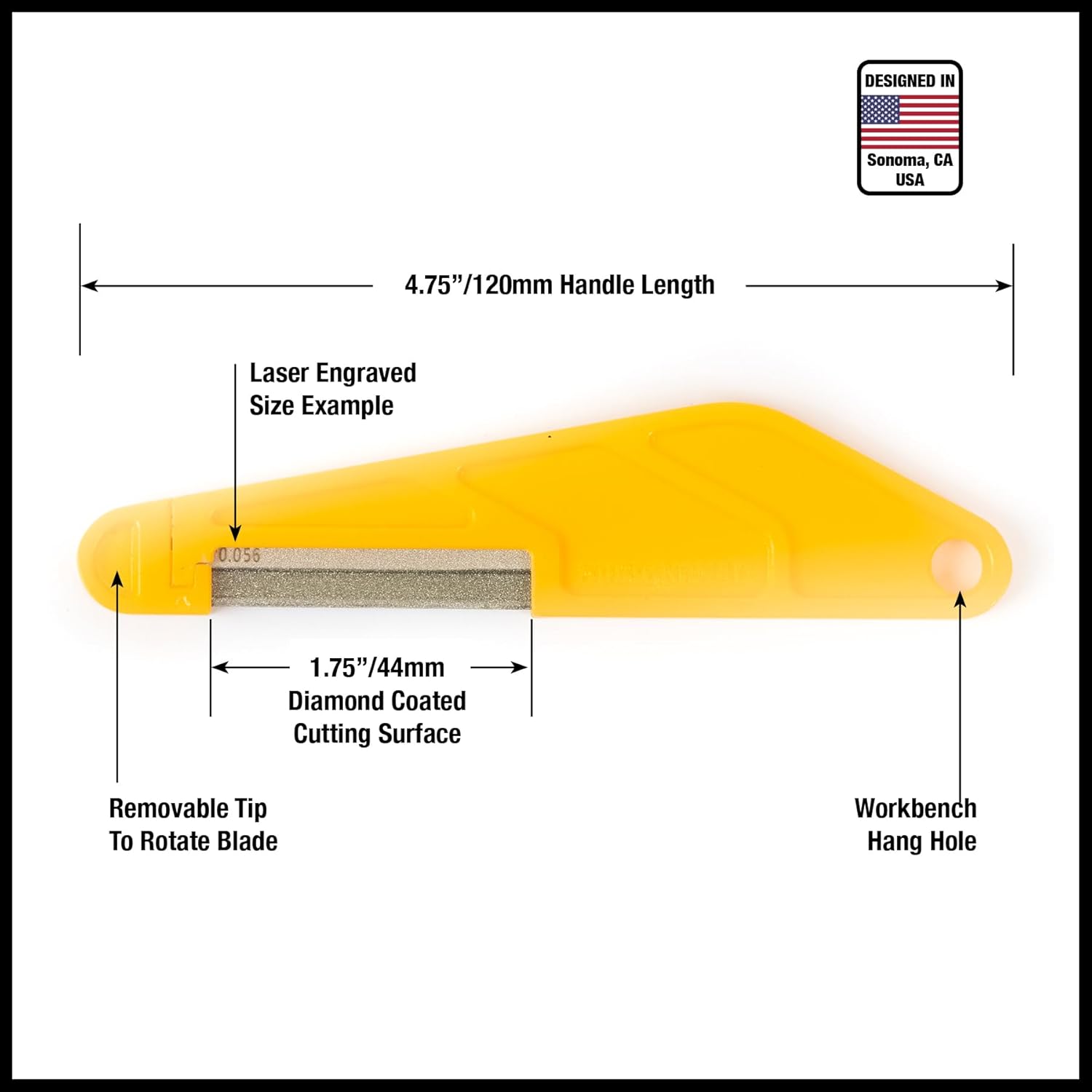 MusicNomad MN668 6 pc. Diamond Coated Electric Guitar Nut Slotting File Set - Light Strings, with Storage Case