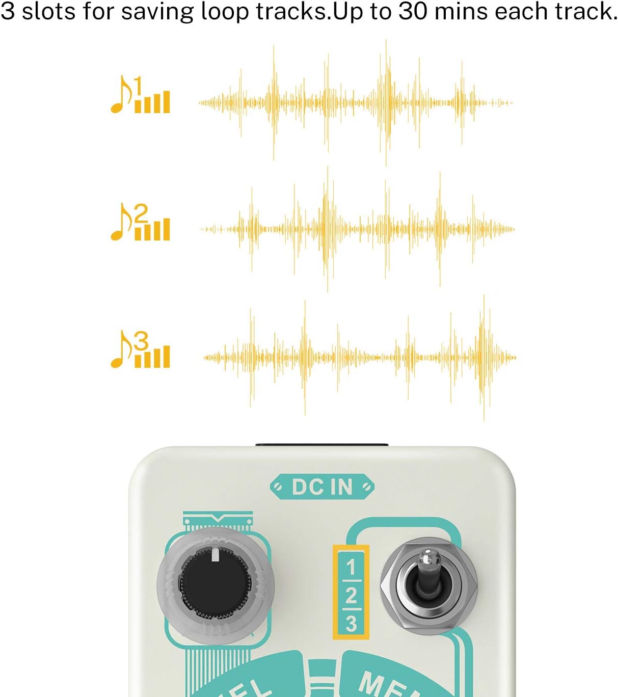 Donner Reverb and Looper Pedals for Electric Guitar