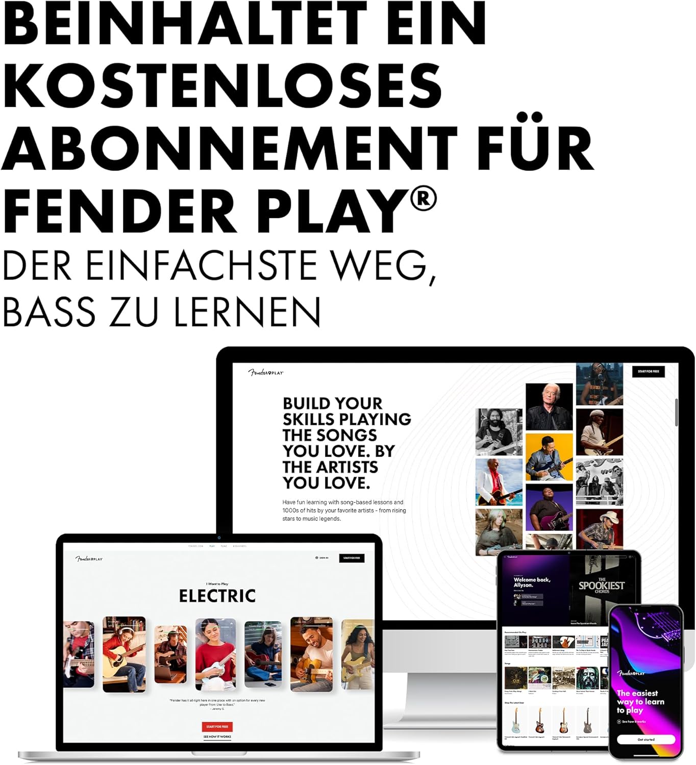 Fender Squier Affinity Series Jazz Bass, 3-Color Sunburst, Maple Fingerboard