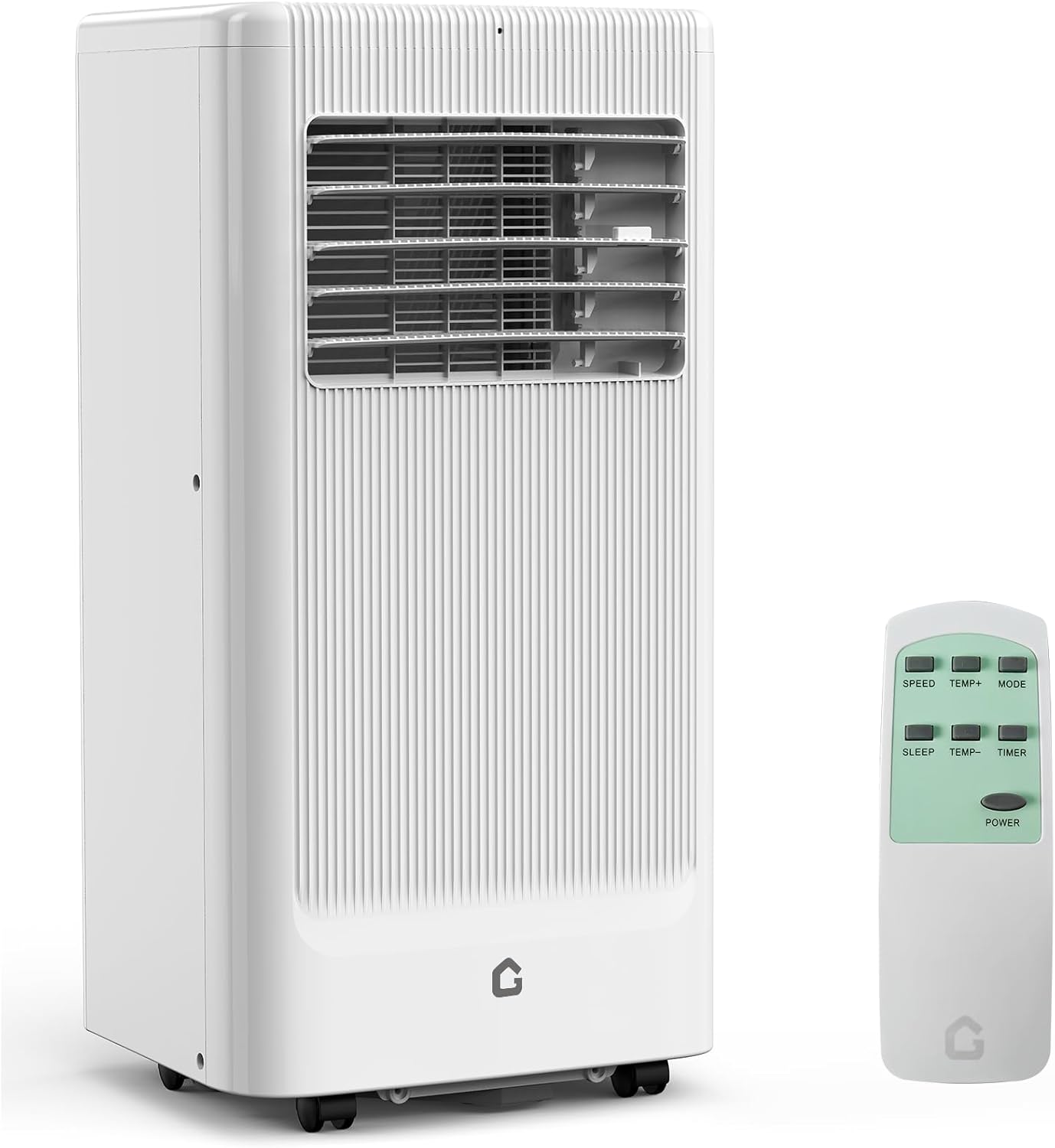 GarveeHome 8,000 BTUs Portable Air Conditioners with Remote Control, Portable AC for Room Up to 350 Sq.Ft, 3 in-1 Quiet Cooling AC Unit with Fan & Dehumidifier Function, 24H Timer, Smart Sleep Mode