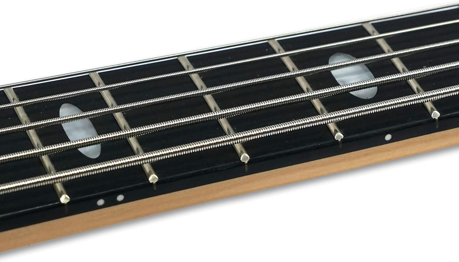 Left-handed 5 String Electric Bass Guitar Millettia Laurentii+Okoume body maple