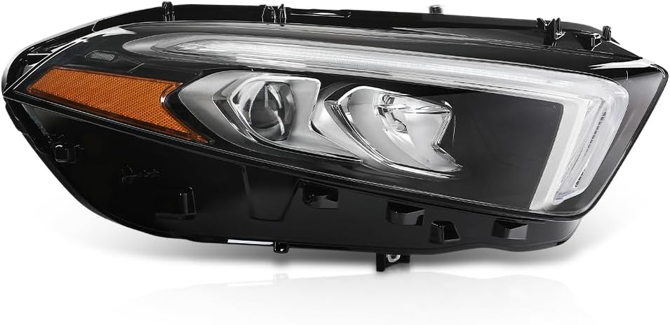 PIT66 LED Front Headlight Headlamps Assembly Right side Compatible with Benz W177 A Class A220 A250 2019-2022 Without modules, ballasts and other extra accessories A1779066001, A1779061603 Clear Lens