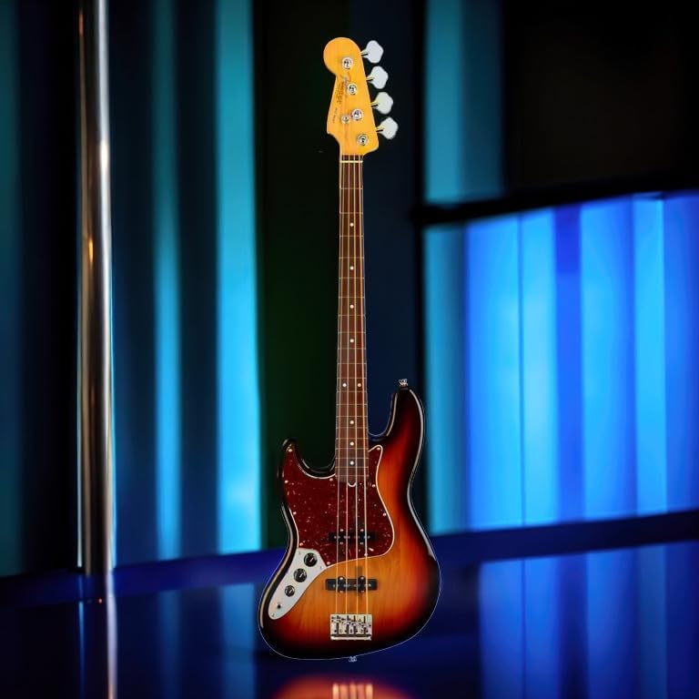 Fender American Professional II Jazz Bass, 3-Color Sunburst, Left-Handed, Rosewood Fingerboard