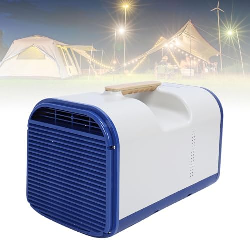 Evaporative Air Cooler, 5200BTU Low Noise Heating and Cooling Dual Use Lightweight Versatile Portable Small Air Conditioner for Kitchen (US Plug 110V)