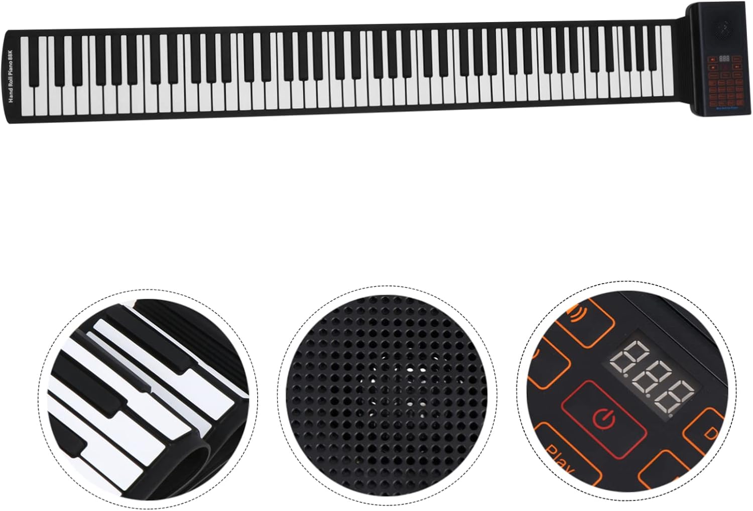 Beginner Piano for Ages Keyboard Speaker Rollable Piano Keyboard for Music Lovers