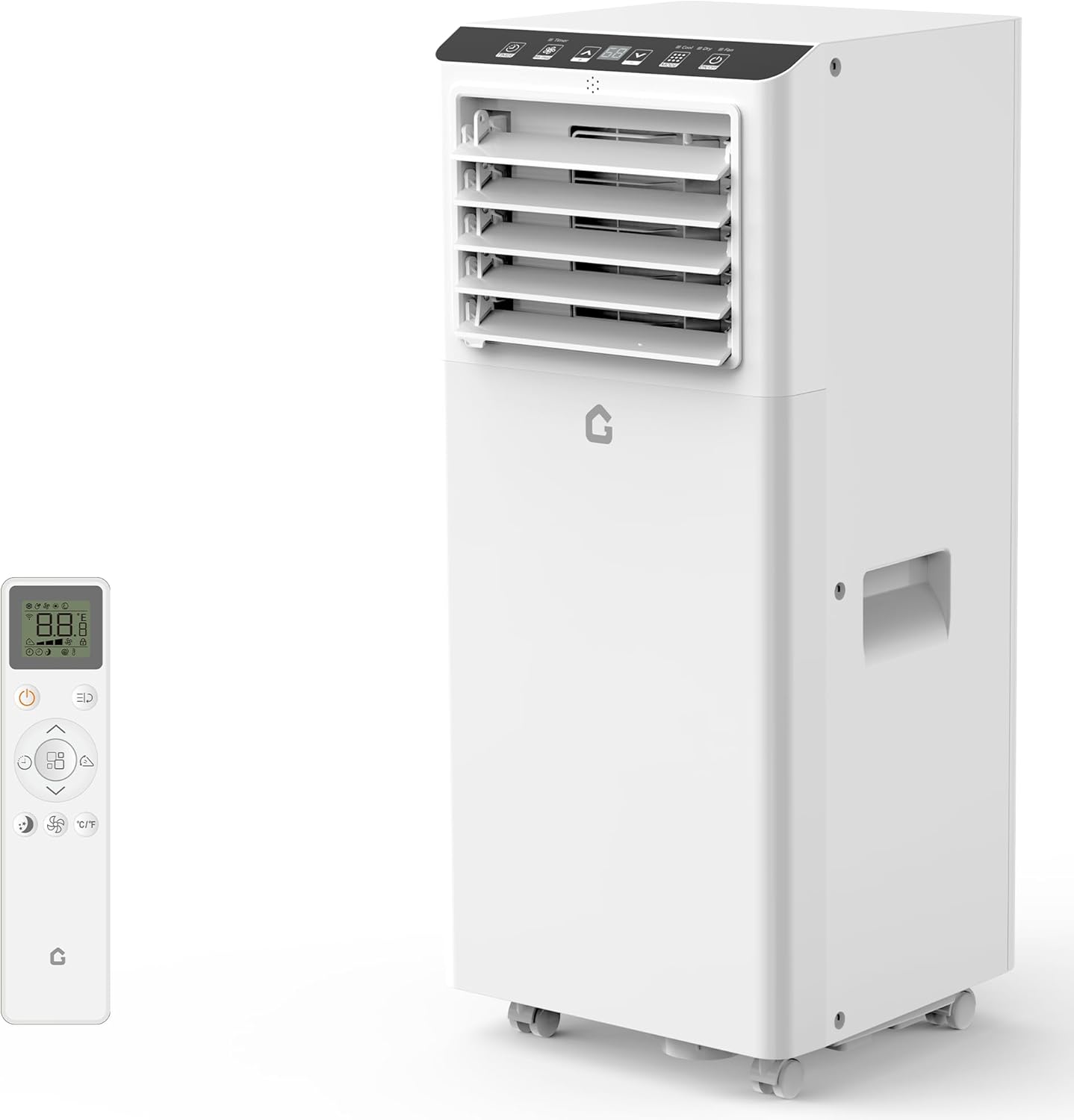 8,000 BTU Portable Air Conditioners, Portable AC Unit with Follow me Mode, Floor AC Unit up to 350 sq.ft, Remote Control, 24H Timer, Room Office Garage