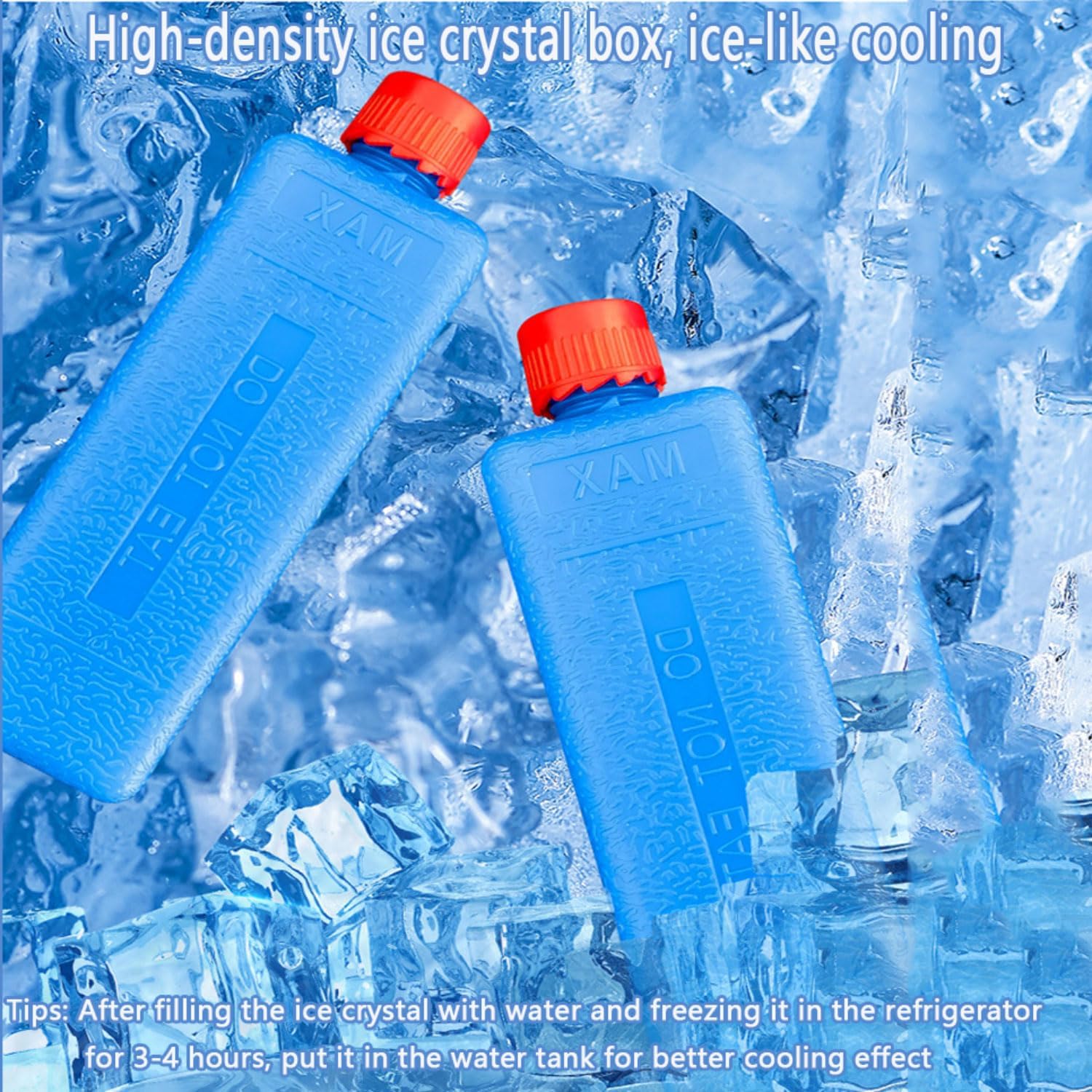 Portable Air Conditioners Cooling Fan with Drainage-Free Cooling 3 Speed Larger Tank 46dB Quiet 12h Timer Air Cooler with Ice Box Cooling AC Unit for Room Office Camping