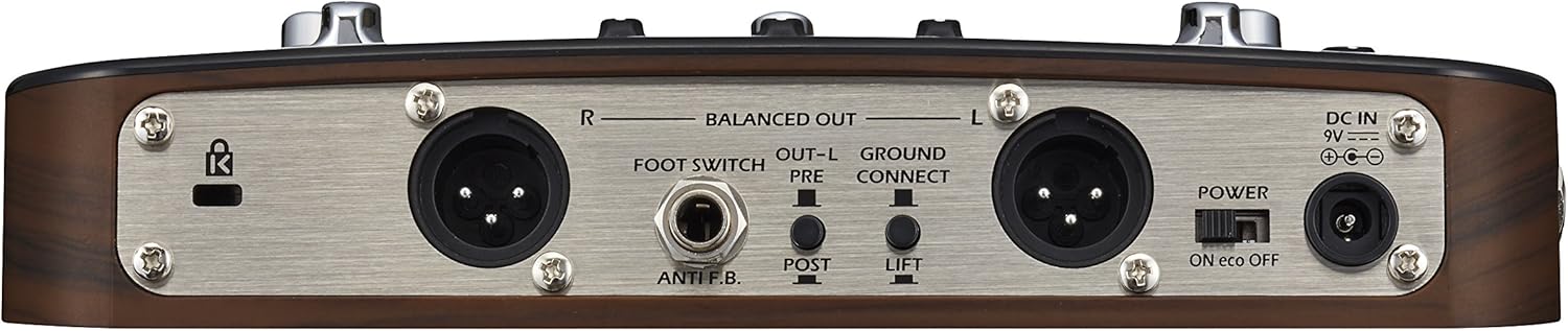 Zoom AC-3 Acoustic Creator, Acoustic DI with Tone Restoration, Acoustic Modeling, 9 effects, Compression, Tuner, Reverb, EQ, and Anti-Feedback