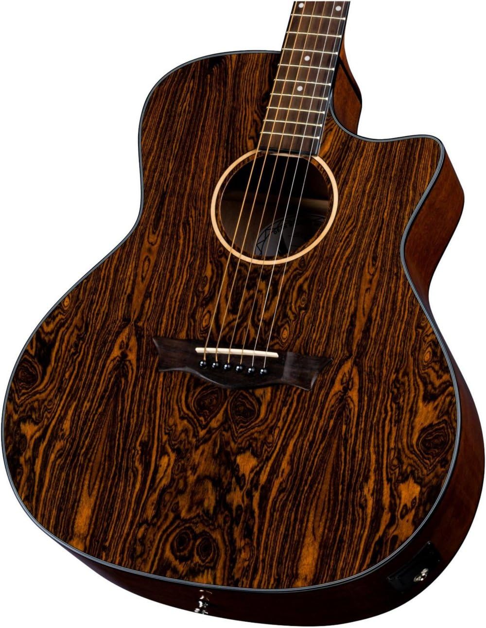 Dean AXS Exotic Cutaway Acoustic-Electric Guitar Caidie Top, Natural