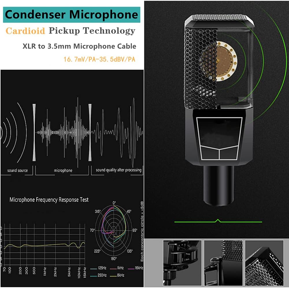 K300 Sound Effects Board Set, Voice Changer Sound Card with Multiple Sound Effects - Podcast Equipment Bundle for Live Streaming/Laptop Computer Vlog/Living Broadcast YouTube or TikTok