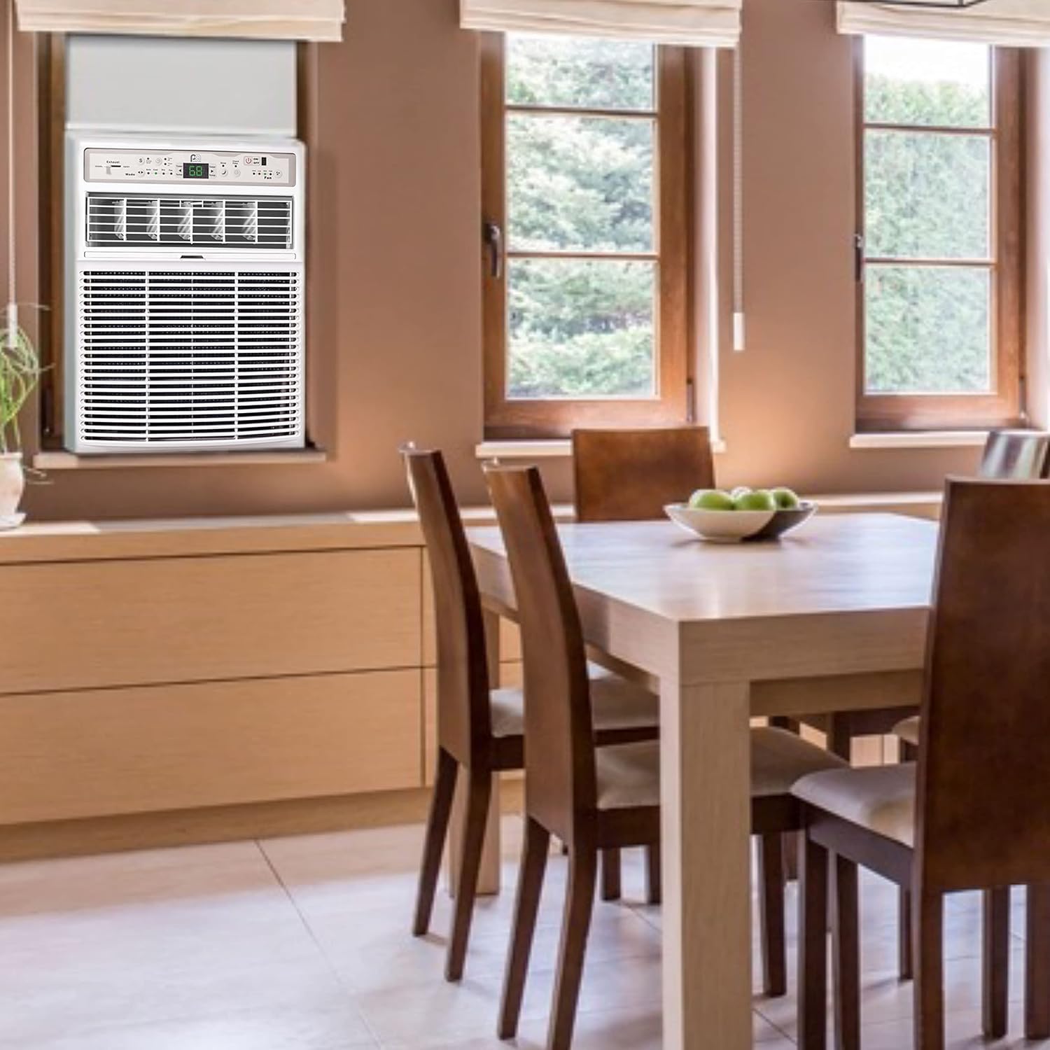 Perfect Aire 10,000 BTU Slider Air Conditioner Window A/C - Casement, 10000, Gray