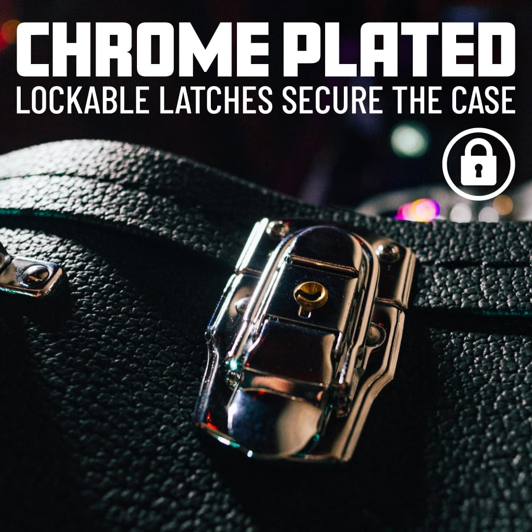 Gator Cases Hard-Shell Wood Case for Standard Electric Guitars, Fits Fender Strat/Tele Style (GWE-ELEC)