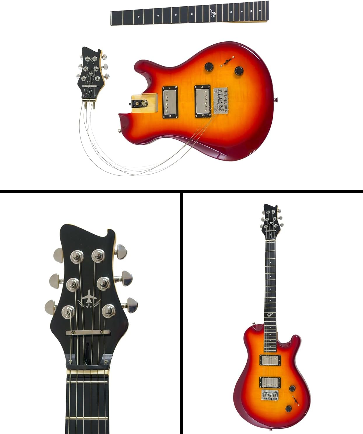 Journey Instruments OE990CB Collapsible Electric Travel Guitar – Folding 25