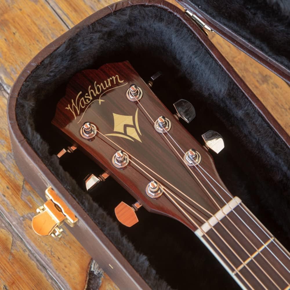 Washburn HD10SCE-O Heritage 10 Series Acoustic Cutaway Guitar, Natural