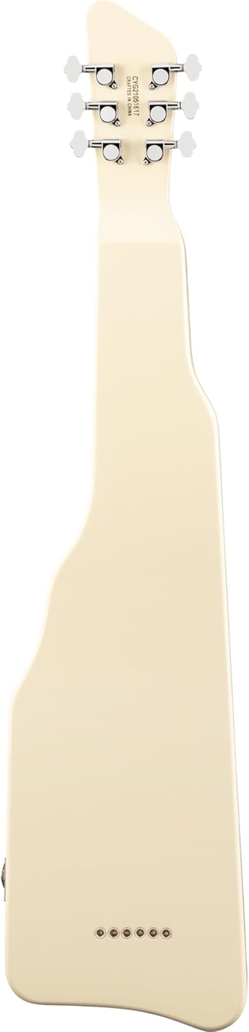 Gretsch G5700 Electromatic Lap Steel 6-String Electric Guitar with Plastic Fingerboard and Mahogany Body (Right-Handed, Vintage White)