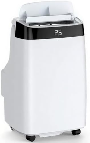 10000 BTU Portable Air Conditioners with Remote Control, 4-In-1 Cooling AC Unit for Room Up to 450 Sq.Ft, 3 Wind Speeds, 24H Timer, Auto Swing, Easy Install for Bedroom, Dorm, Office